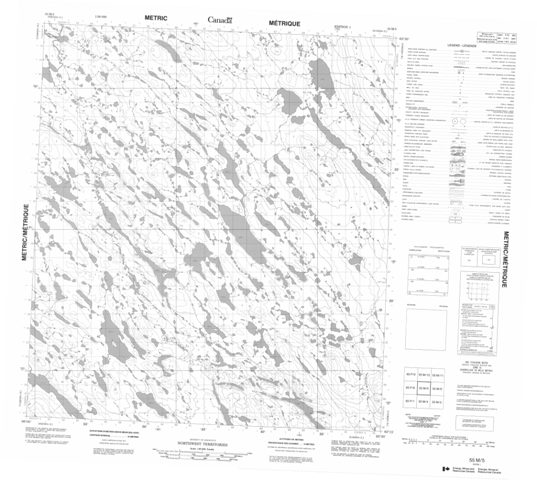 No Title Topographic Paper Map 055M05 at 1:50,000 scale