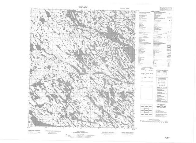 No Title Topographic Paper Map 055M09 at 1:50,000 scale