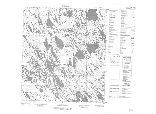 No Title Topographic Paper Map 055M10 at 1:50,000 scale