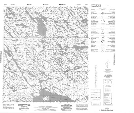 No Title Topographic Paper Map 055N11 at 1:50,000 scale