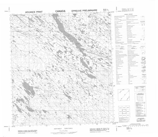 No Title Topographic Paper Map 055O03 at 1:50,000 scale