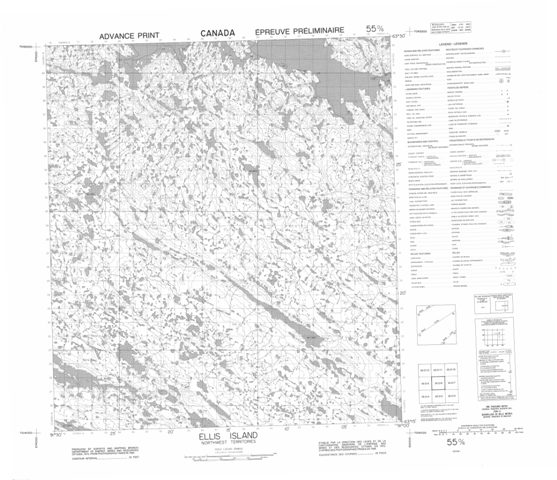 Ellis Island Topographic Paper Map 055O06 at 1:50,000 scale