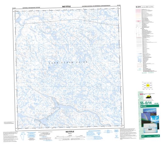 No Title Topographic Paper Map 055O14 at 1:50,000 scale
