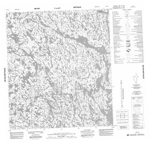 No Title Topographic Paper Map 055O15 at 1:50,000 scale