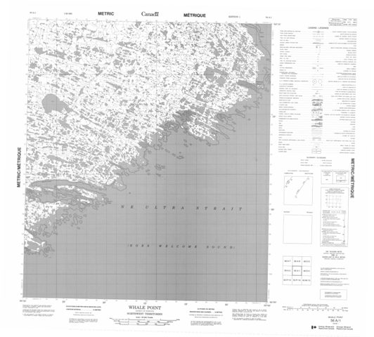 Whale Point Topographic Paper Map 056A01 at 1:50,000 scale