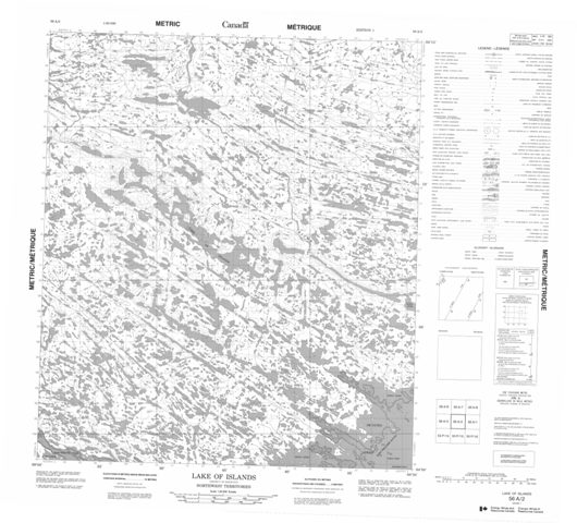 Lake Of Islands Topographic Paper Map 056A02 at 1:50,000 scale