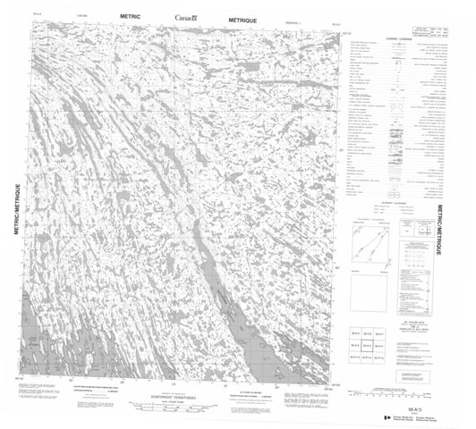 No Title Topographic Paper Map 056A03 at 1:50,000 scale