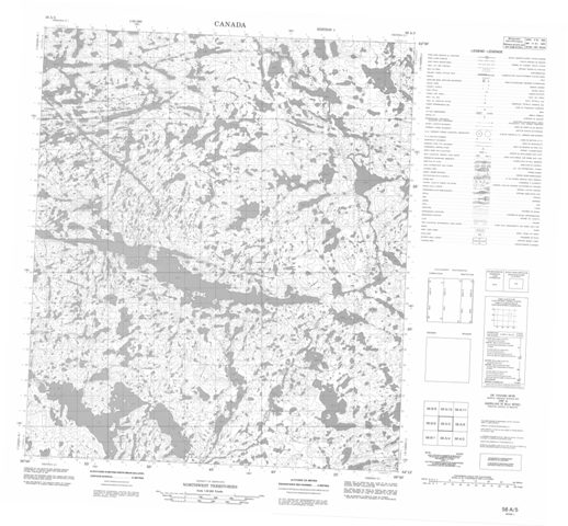 No Title Topographic Paper Map 056A05 at 1:50,000 scale