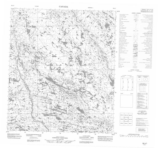 No Title Topographic Paper Map 056A07 at 1:50,000 scale