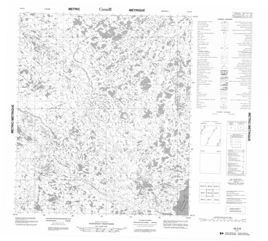 No Title Topographic Paper Map 056A08 at 1:50,000 scale