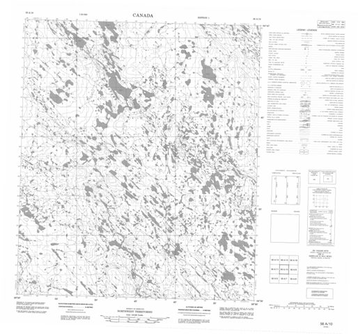 No Title Topographic Paper Map 056A10 at 1:50,000 scale