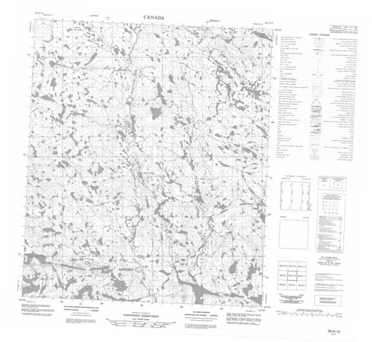 No Title Topographic Paper Map 056A12 at 1:50,000 scale