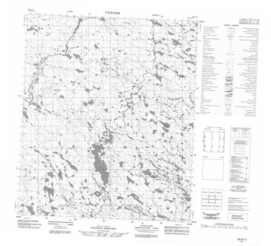 No Title Topographic Paper Map 056A13 at 1:50,000 scale