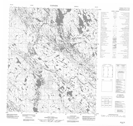 No Title Topographic Paper Map 056A15 at 1:50,000 scale