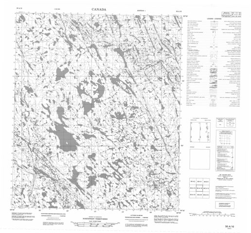 No Title Topographic Paper Map 056A16 at 1:50,000 scale