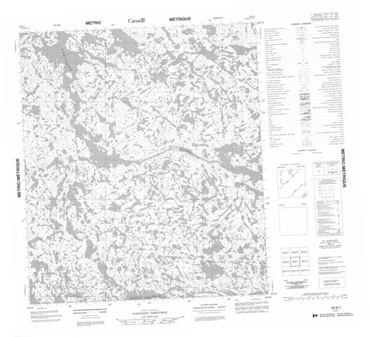 No Title Topographic Paper Map 056B01 at 1:50,000 scale