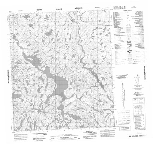 No Title Topographic Paper Map 056B09 at 1:50,000 scale