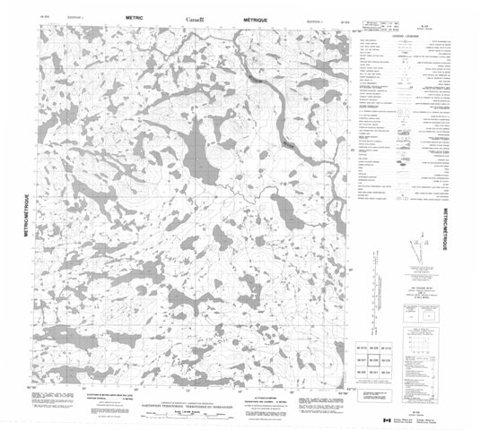 No Title Topographic Paper Map 056D08 at 1:50,000 scale