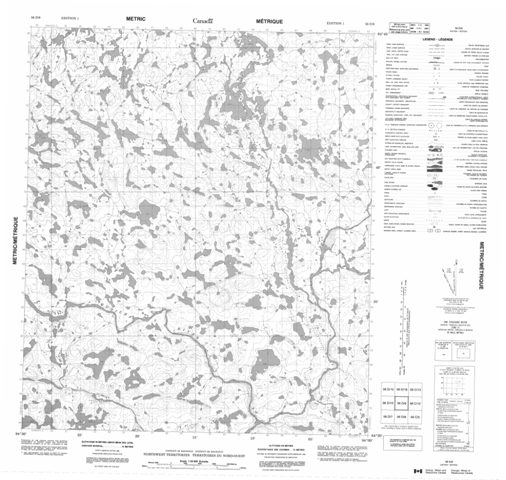No Title Topographic Paper Map 056D09 at 1:50,000 scale