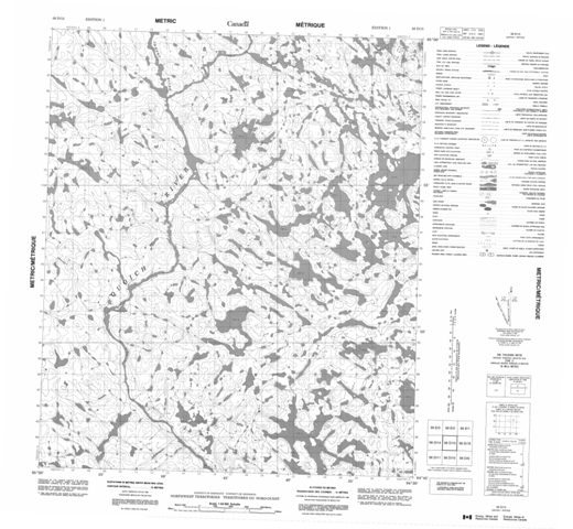 No Title Topographic Paper Map 056D15 at 1:50,000 scale