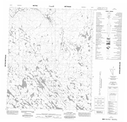 No Title Topographic Paper Map 056E07 at 1:50,000 scale