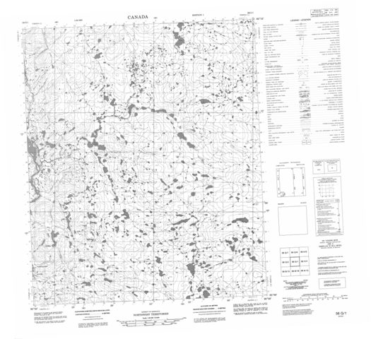 No Title Topographic Paper Map 056G01 at 1:50,000 scale