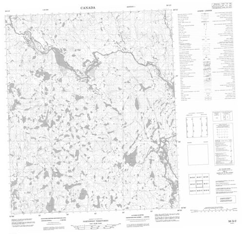 No Title Topographic Paper Map 056G02 at 1:50,000 scale