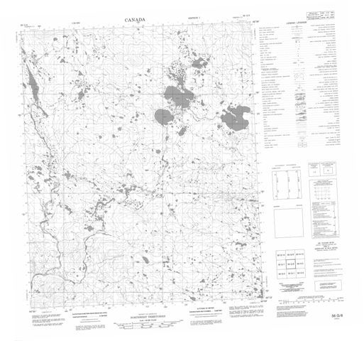 No Title Topographic Paper Map 056G08 at 1:50,000 scale