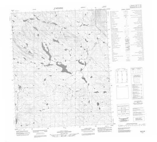 No Title Topographic Paper Map 056G09 at 1:50,000 scale