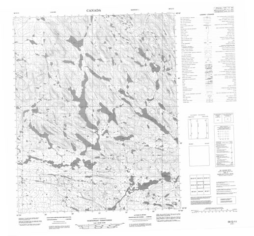 No Title Topographic Paper Map 056G11 at 1:50,000 scale