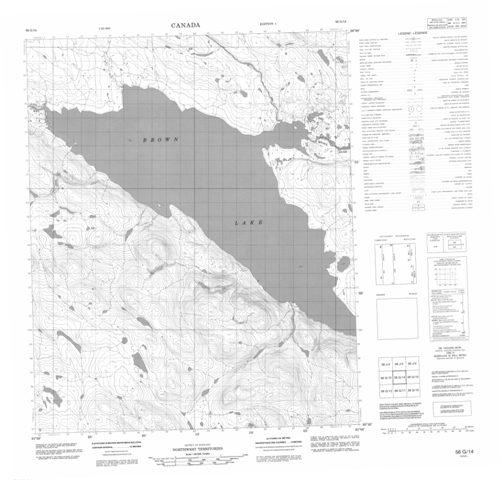 No Title Topographic Paper Map 056G14 at 1:50,000 scale