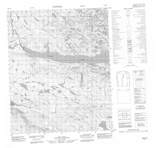 No Title Topographic Paper Map 056G15 at 1:50,000 scale