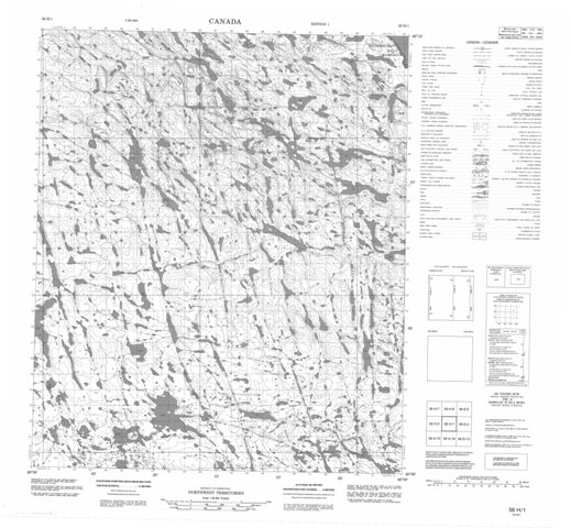 No Title Topographic Paper Map 056H01 at 1:50,000 scale