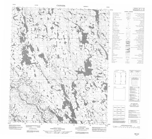 No Title Topographic Paper Map 056H02 at 1:50,000 scale
