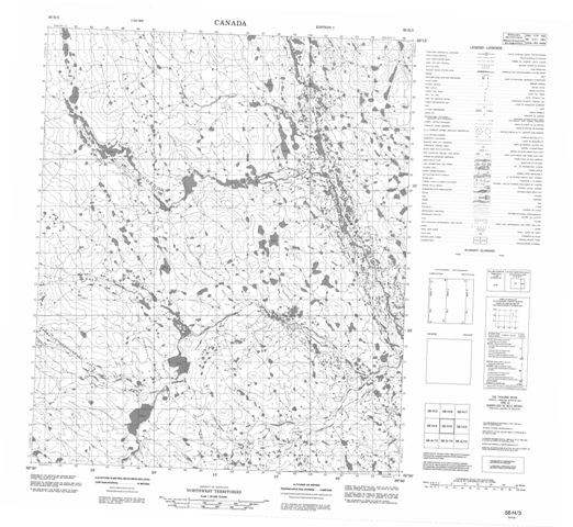 No Title Topographic Paper Map 056H03 at 1:50,000 scale