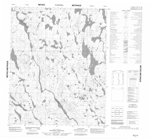 No Title Topographic Paper Map 056H16 at 1:50,000 scale