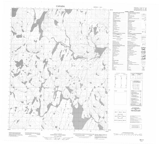 No Title Topographic Paper Map 056I01 at 1:50,000 scale