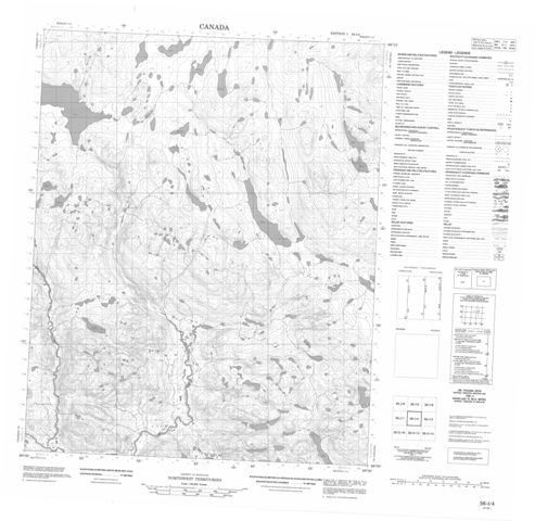 No Title Topographic Paper Map 056I04 at 1:50,000 scale