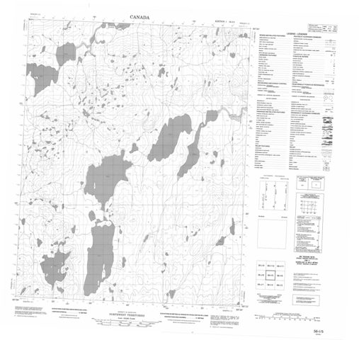 No Title Topographic Paper Map 056I05 at 1:50,000 scale