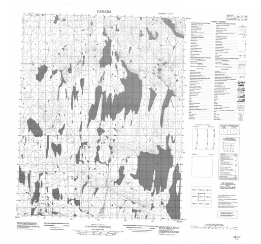No Title Topographic Paper Map 056I07 at 1:50,000 scale