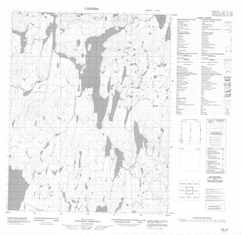 No Title Topographic Paper Map 056I08 at 1:50,000 scale