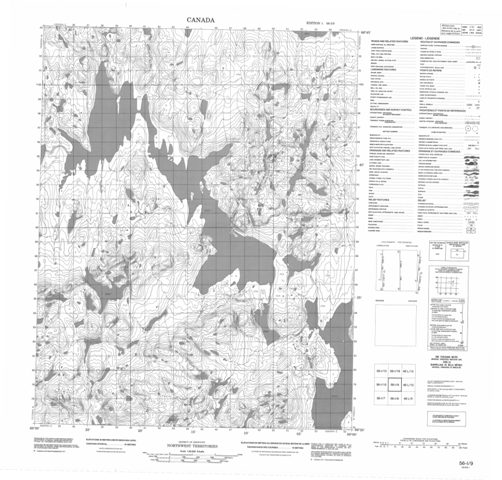 No Title Topographic Paper Map 056I09 at 1:50,000 scale