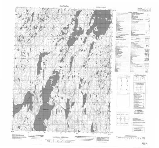 No Title Topographic Paper Map 056I15 at 1:50,000 scale