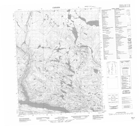 No Title Topographic Paper Map 056J01 at 1:50,000 scale