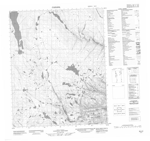 No Title Topographic Paper Map 056J02 at 1:50,000 scale