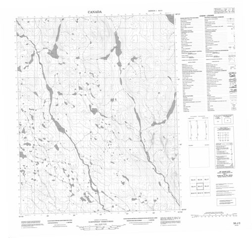 No Title Topographic Paper Map 056J03 at 1:50,000 scale