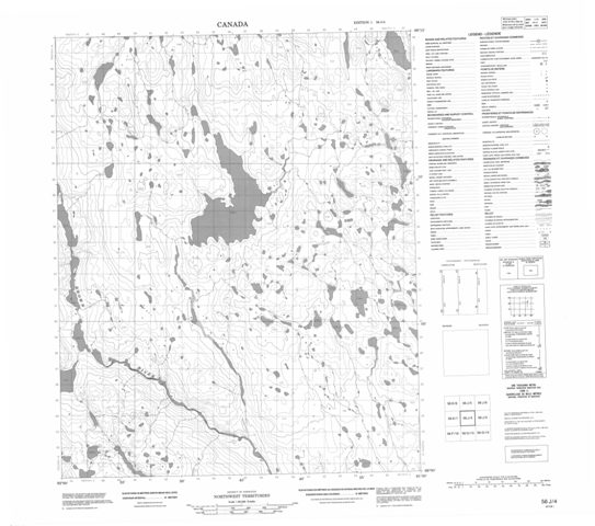 No Title Topographic Paper Map 056J04 at 1:50,000 scale