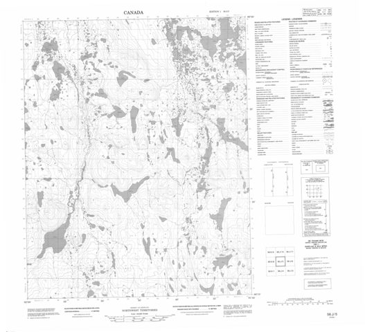 No Title Topographic Paper Map 056J05 at 1:50,000 scale