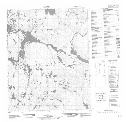 No Title Topographic Paper Map 056J06 at 1:50,000 scale