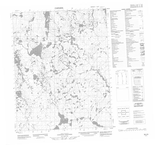No Title Topographic Paper Map 056J09 at 1:50,000 scale